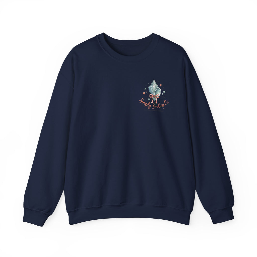 Seaside Shells Crewneck Sweatshirt | coastal aesthetic, sea breeze