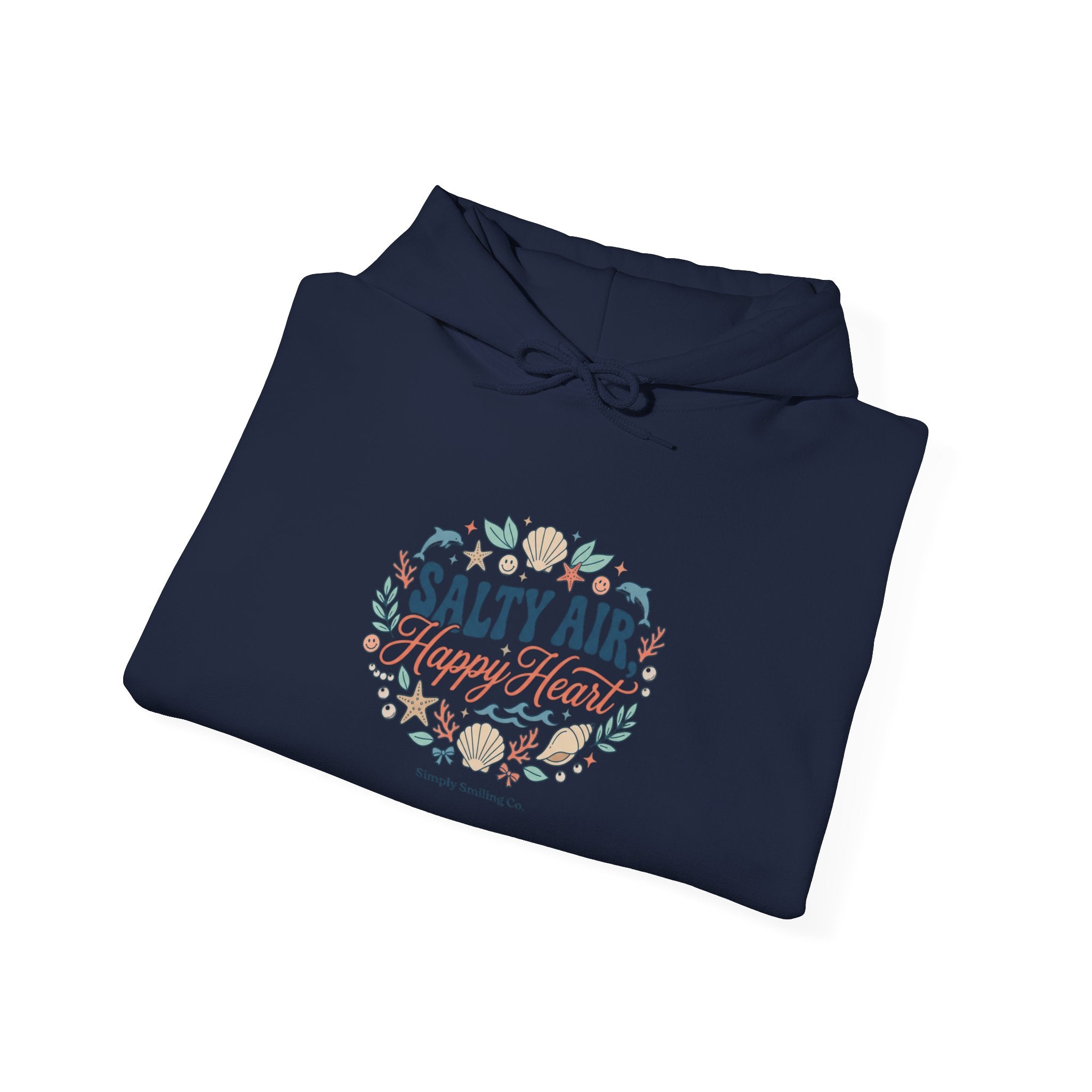 Salty Air coastal aesthetic Hoodie | sea breeze, pastel blue