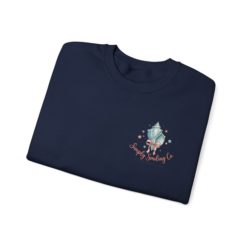 Seaside Shells Crewneck Sweatshirt | coastal aesthetic, sea breeze
