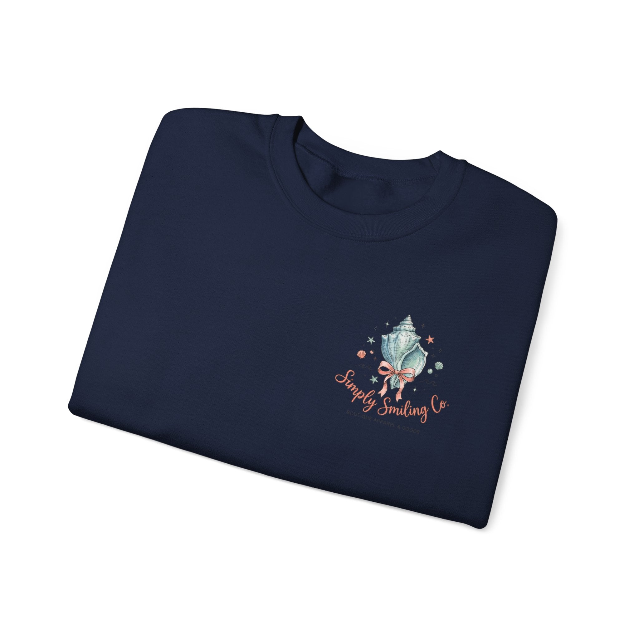 Seaside Shells Crewneck Sweatshirt | coastal aesthetic, sea breeze