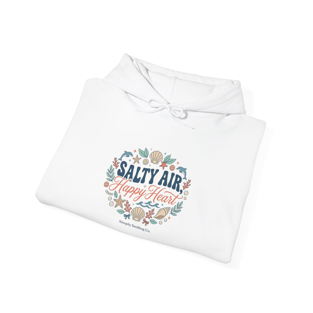 Salty Air coastal aesthetic Hoodie | sea breeze, pastel blue