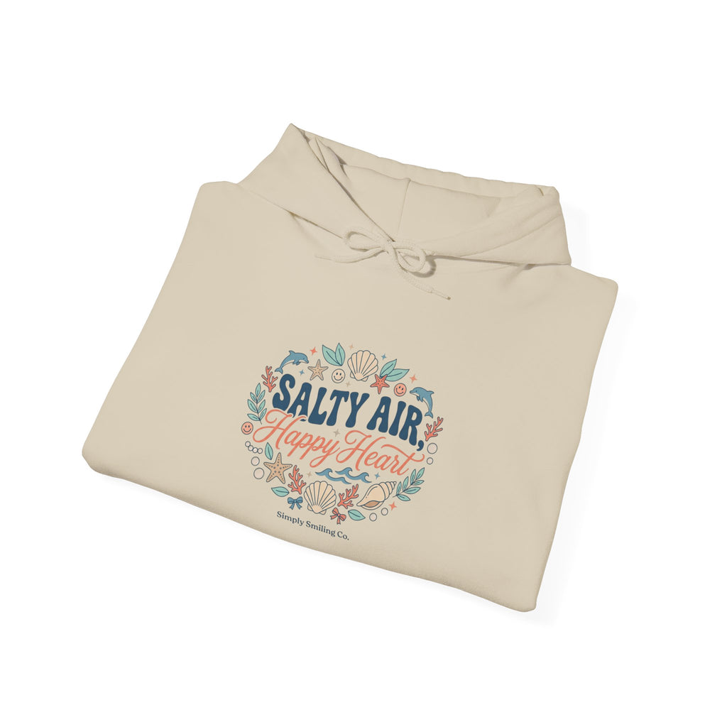 Salty Air coastal aesthetic Hoodie | sea breeze, pastel blue