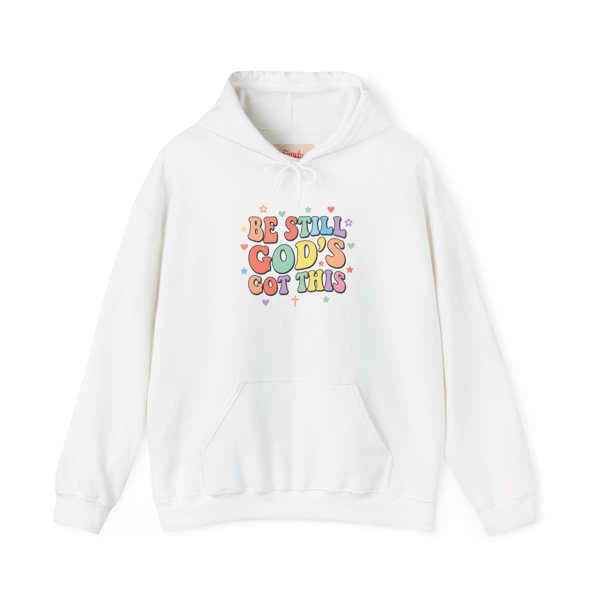Be Still God’s Got This Hoodie | Christian encouragement, pastel groovy faith