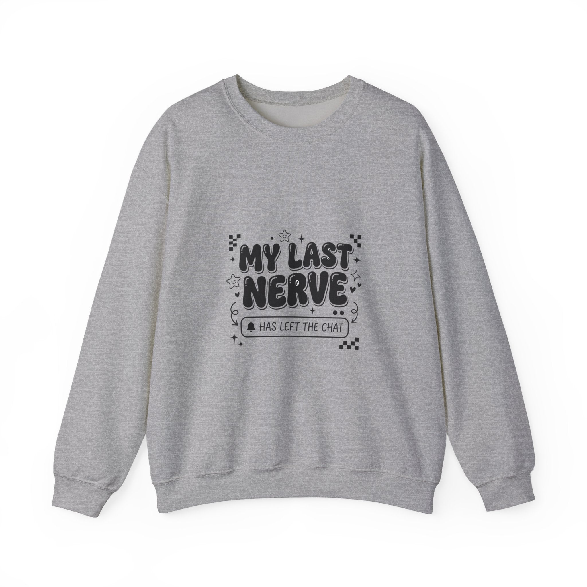 My Last Nerve sweatshirt | Sassy Gen Z sarcastic typography, coquette aesthetic