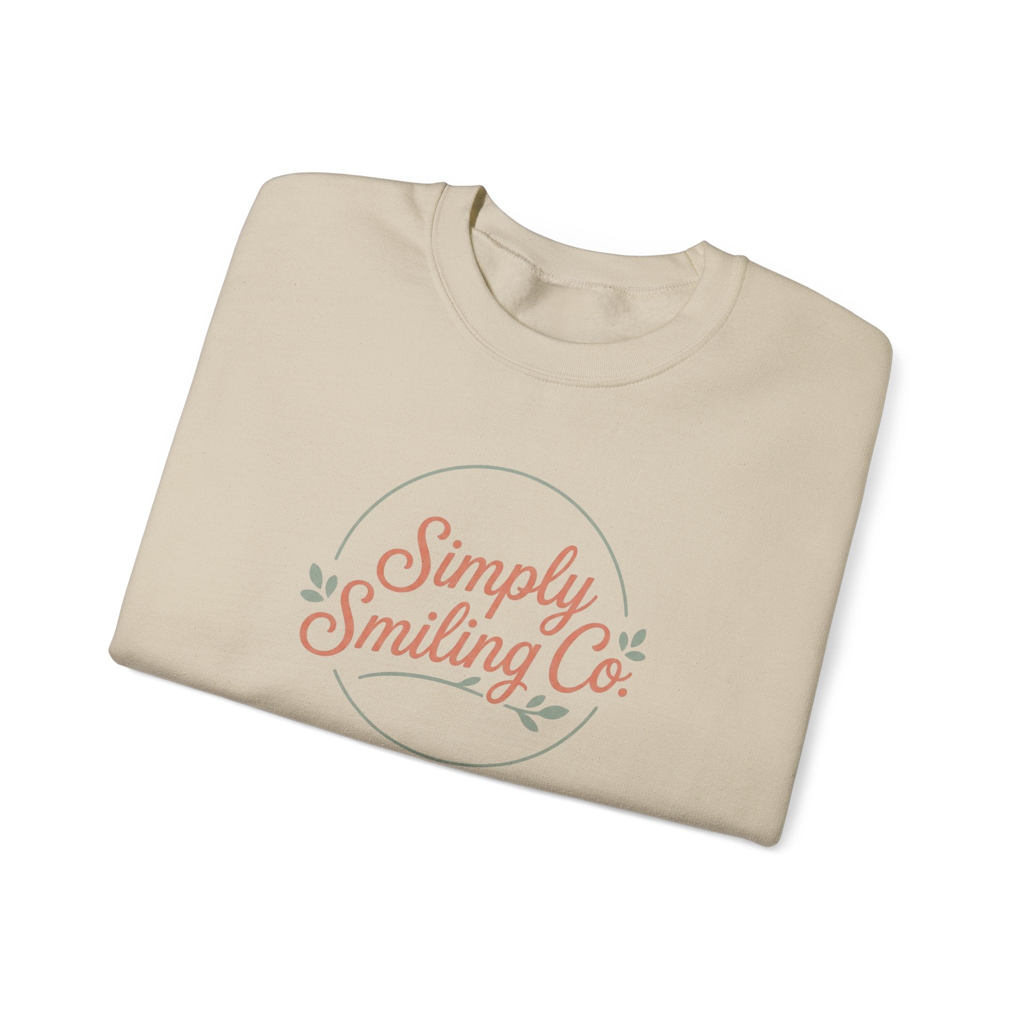 Simply Smiling Co. Crewneck Sweatshirt | Gen Z sassy, minimalist type