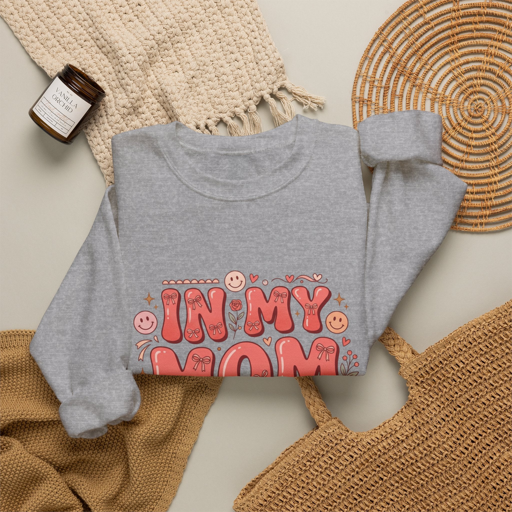 Mom Era Crewneck Sweatshirt — "In My Mom Era" Retro Graphic