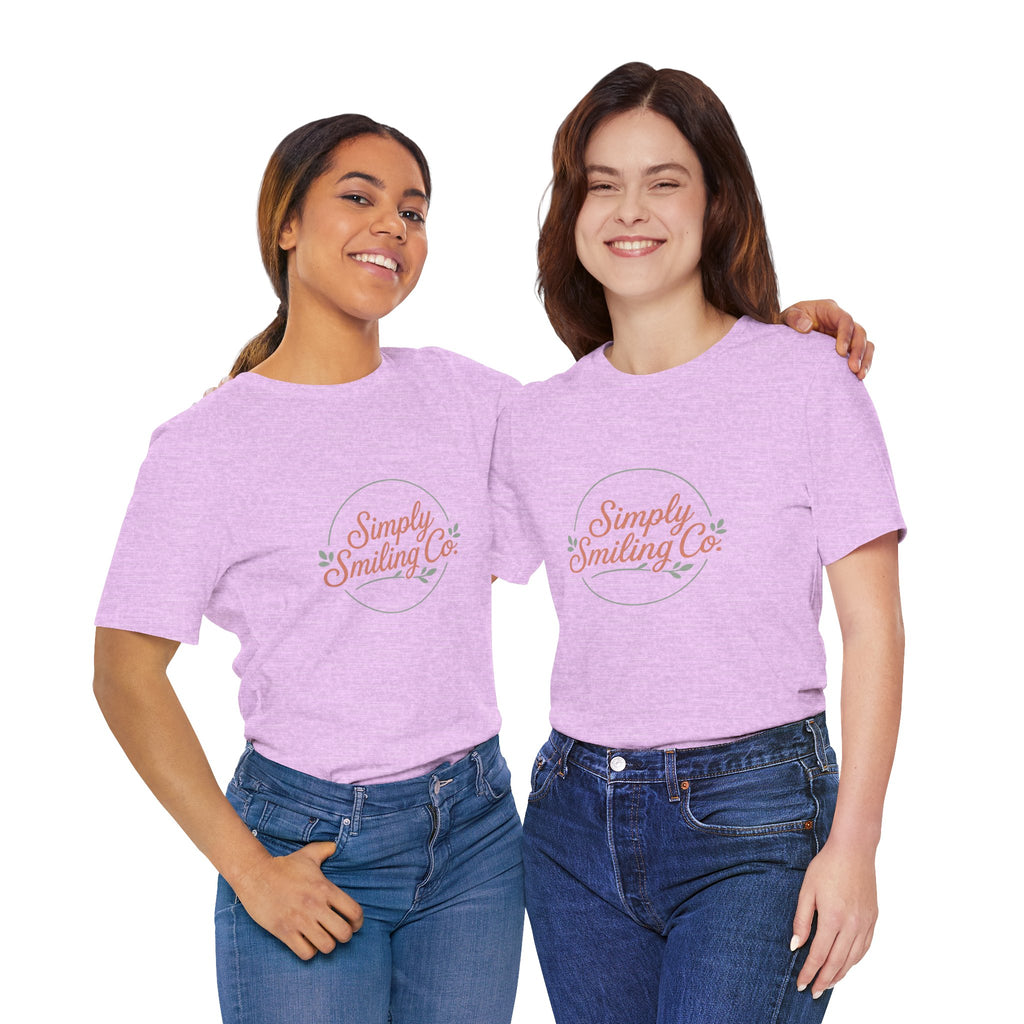 Simply Smiling Co. Tee | Gen Z sassy, coquette minimalist type