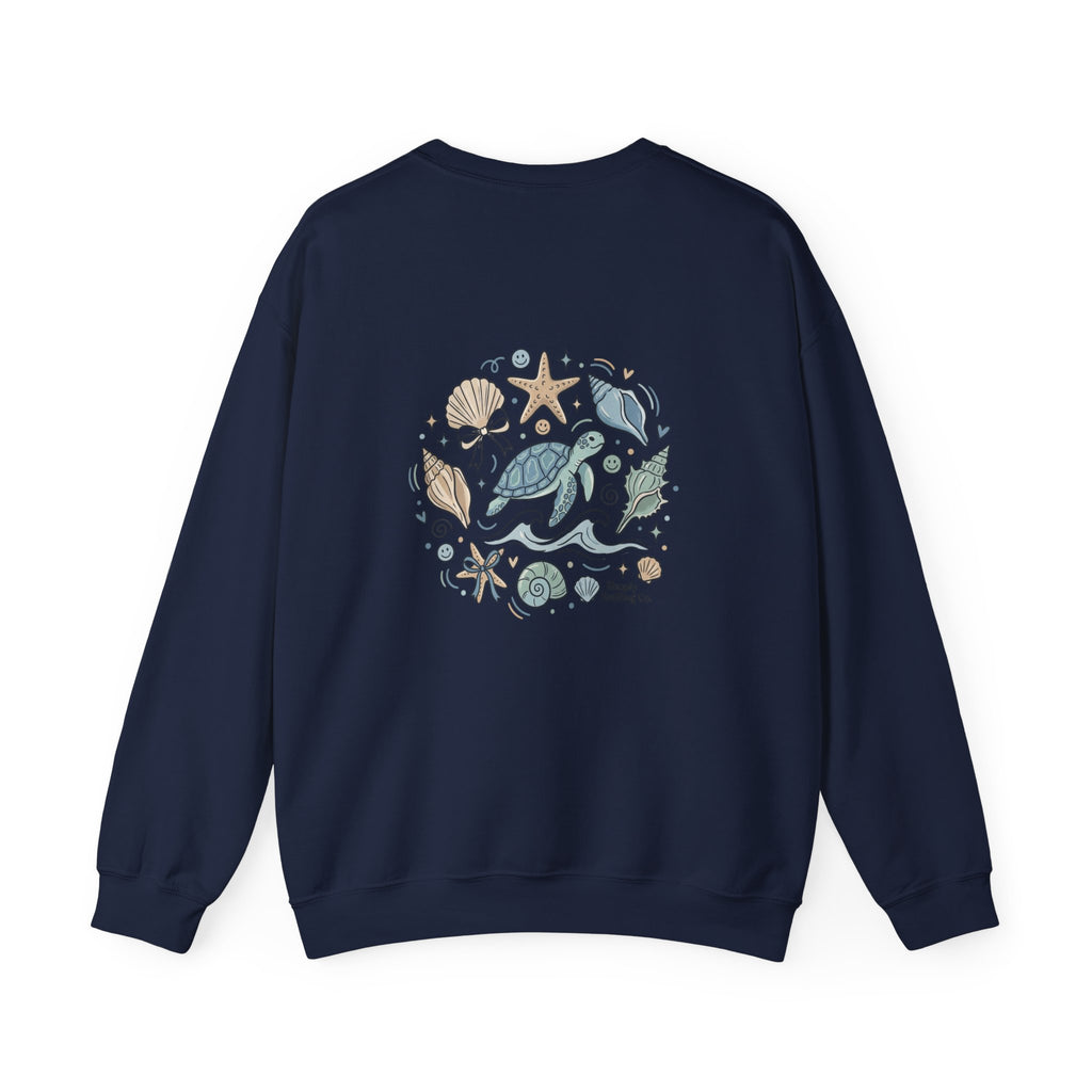 Seaside Shells Crewneck Sweatshirt | coastal aesthetic, sea breeze