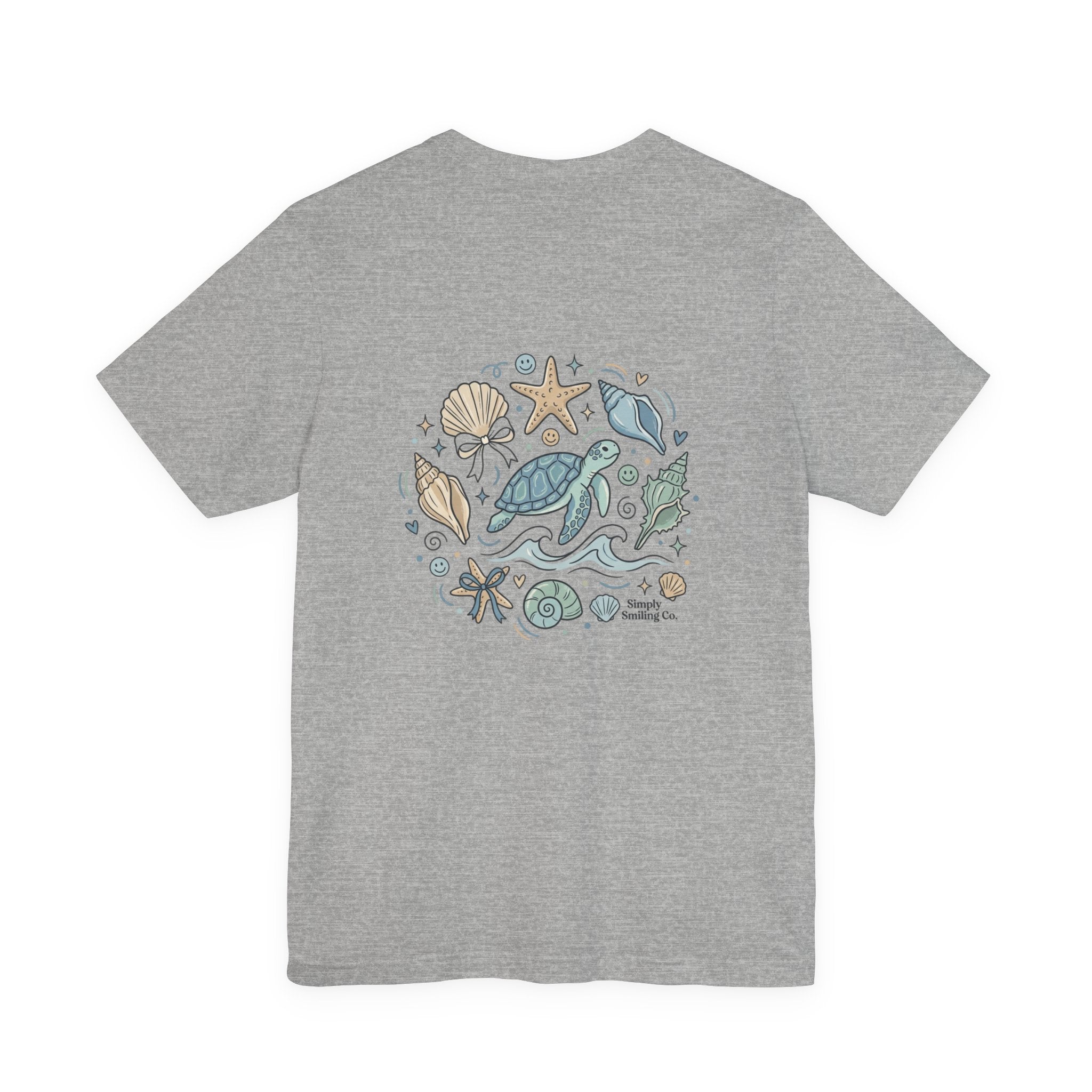 Sea Turtle Shells Tee | coastal aesthetic, pastel blue sea breeze
