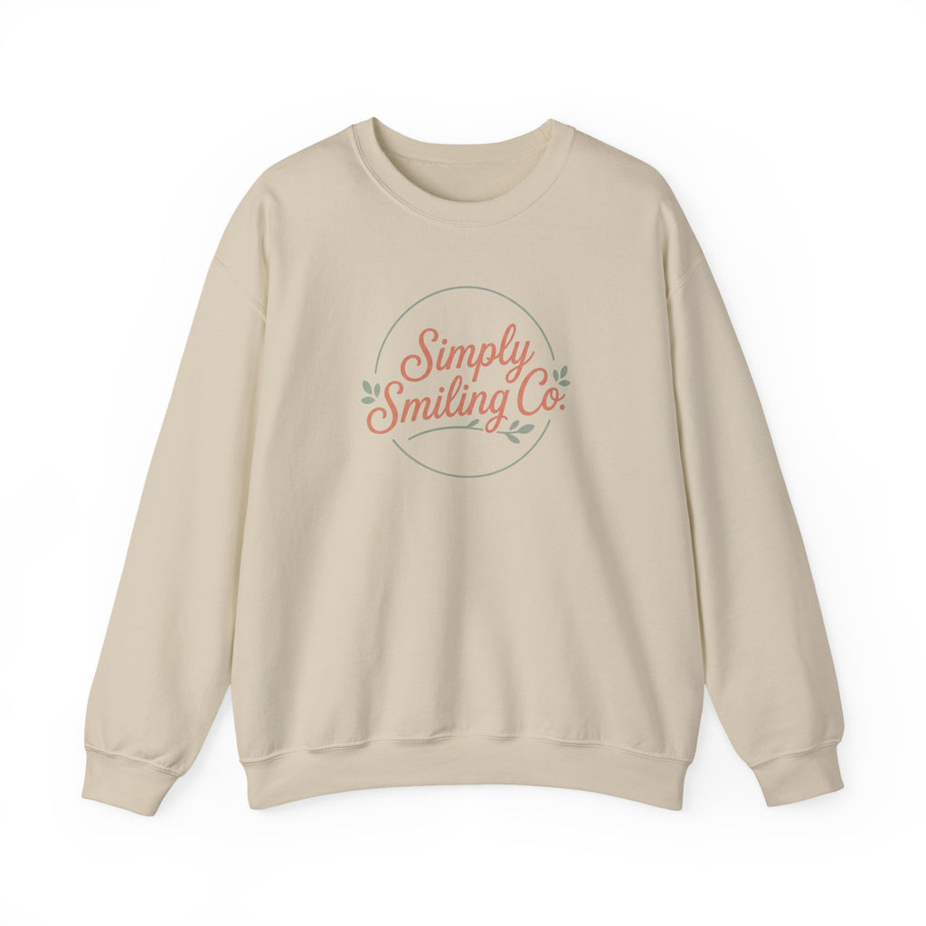 Simply Smiling Co. Crewneck Sweatshirt | Gen Z sassy, minimalist type