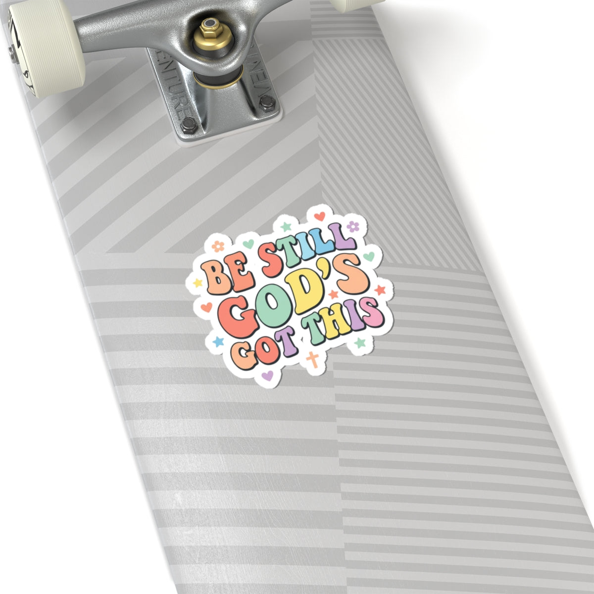 Be Still God's Got This Sticker | Christian Encouragement, Pastel Retro Groovy Scripture