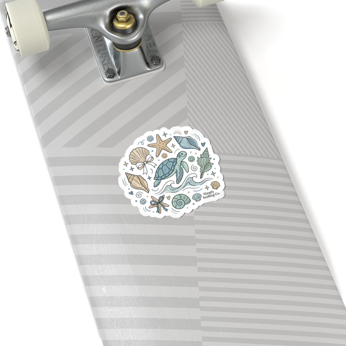 Sea Turtle Coastal Sticker | ocean aesthetic, pastel seafoam