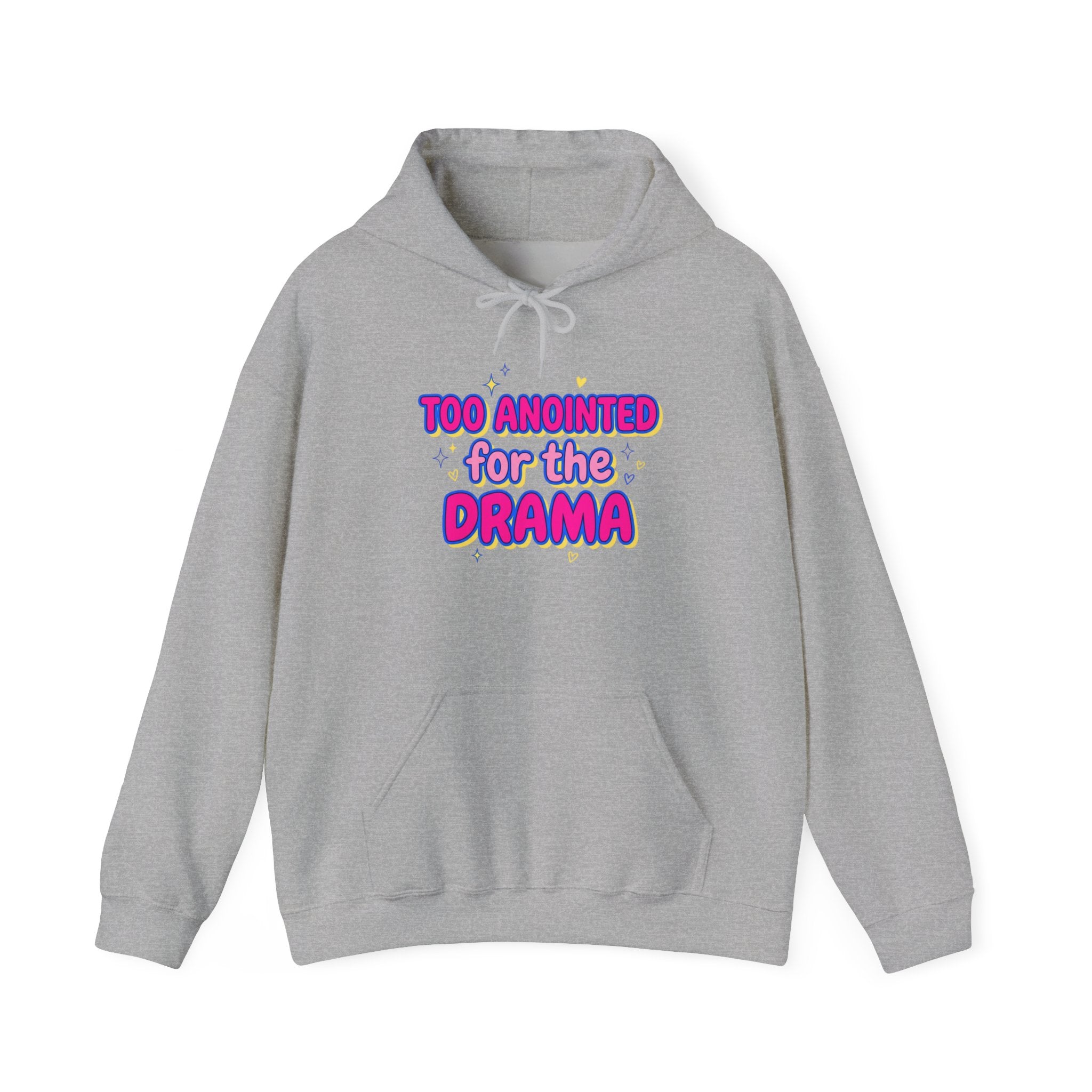 Too Amused for the Drama Hoodie | Gen Z sassy, snarky minimalist type