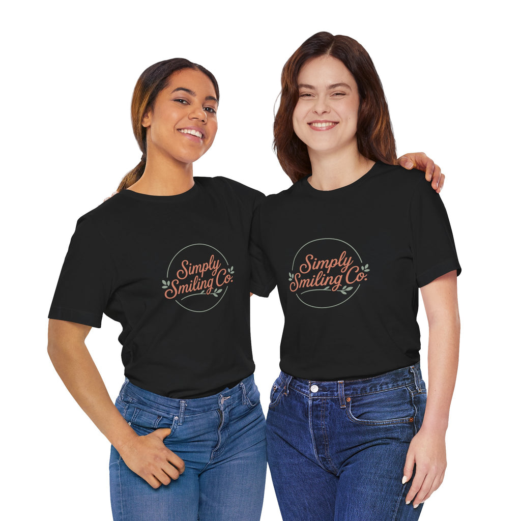 Simply Smiling Co. Tee | Gen Z sassy, coquette minimalist type