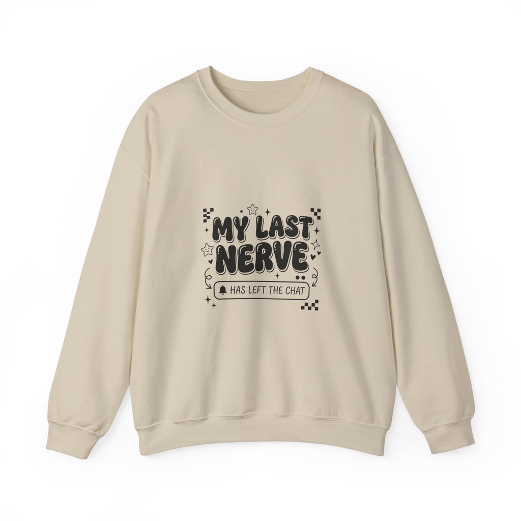 My Last Nerve sweatshirt | Sassy Gen Z sarcastic typography, coquette aesthetic