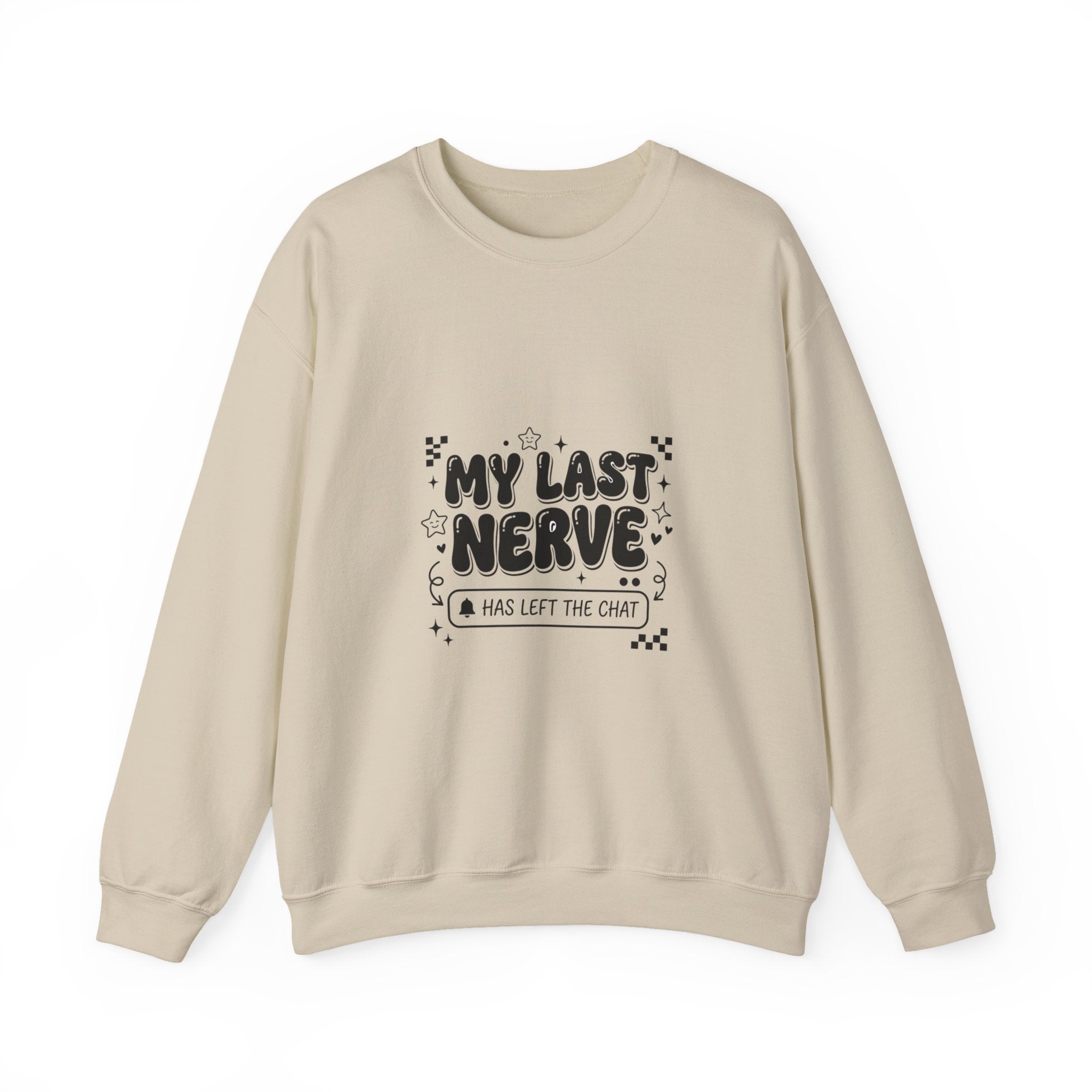 My Last Nerve sweatshirt | Sassy Gen Z sarcastic typography, coquette aesthetic