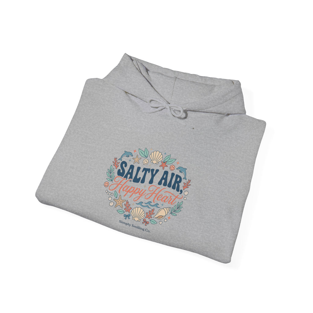 Salty Air coastal aesthetic Hoodie | sea breeze, pastel blue