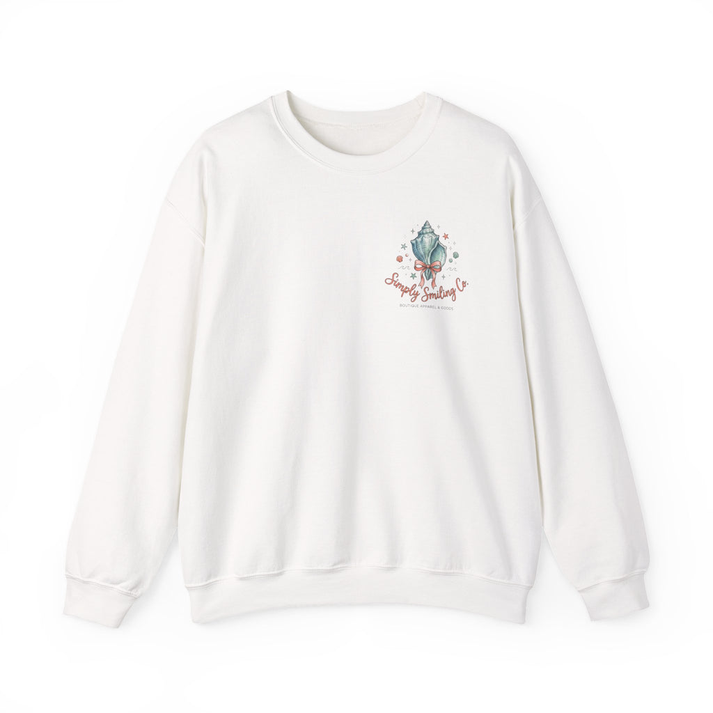 Seaside Shells Crewneck Sweatshirt | coastal aesthetic, sea breeze