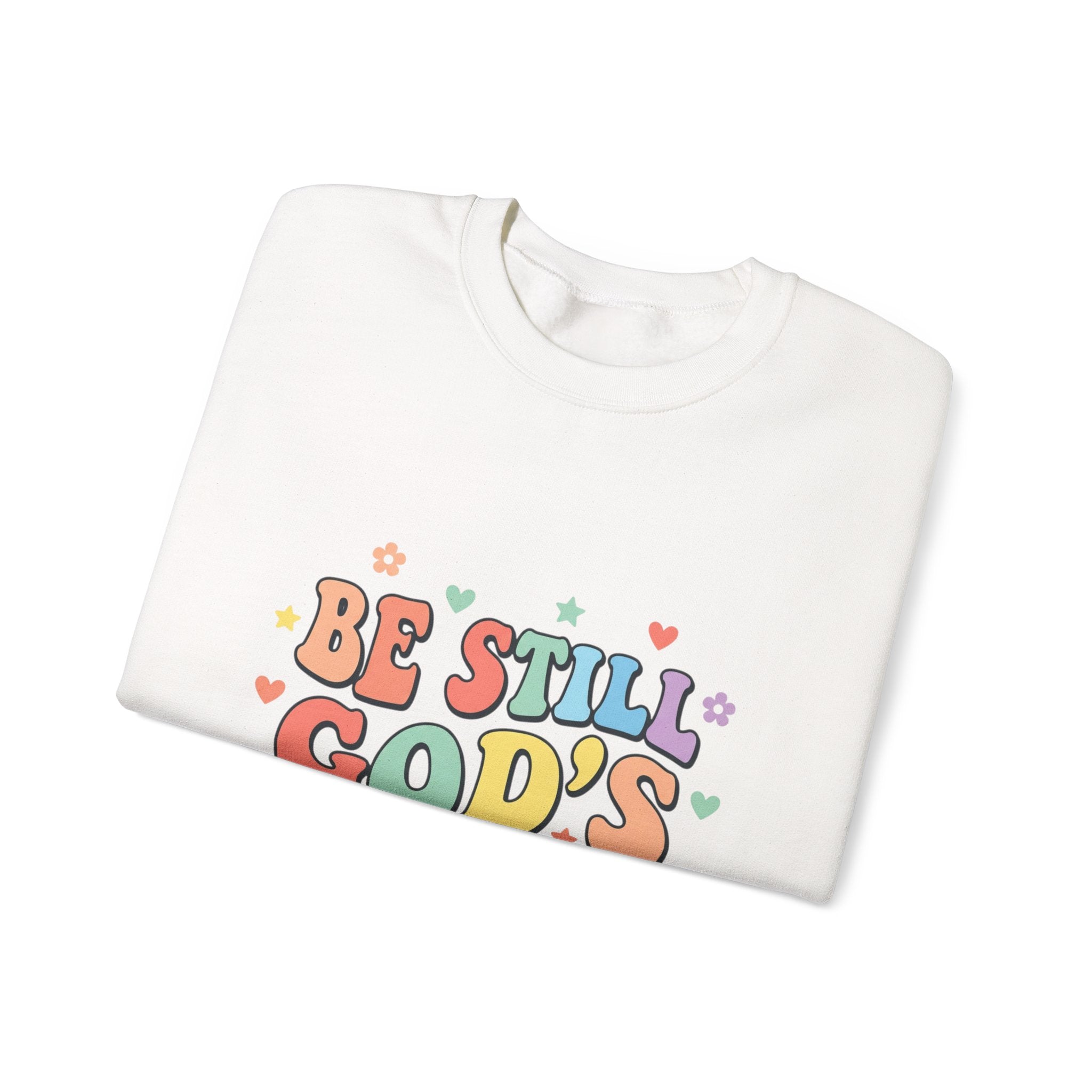 Be Still God's Got This Sweatshirt | Christian encouragement, pastel groovy faith design