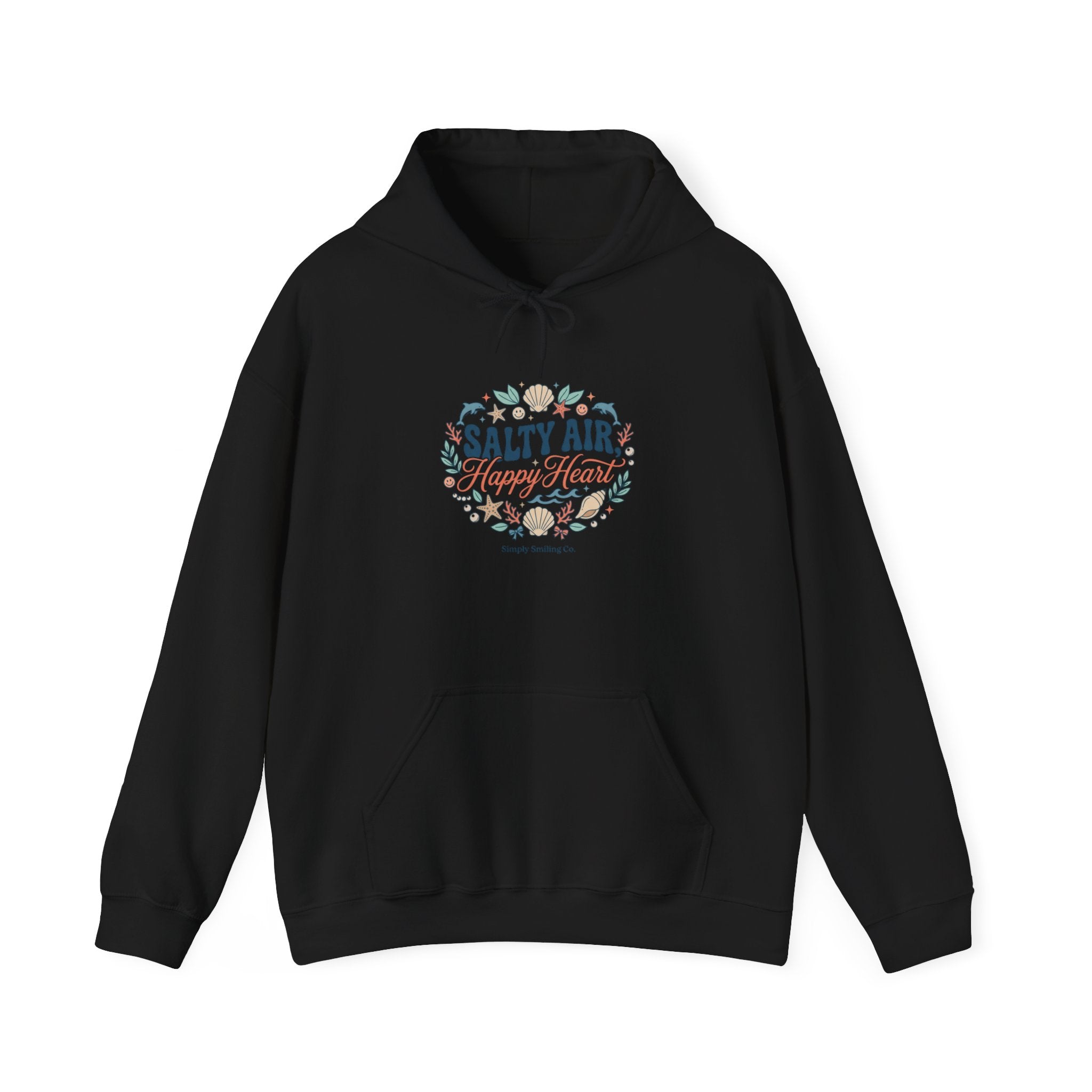 Salty Air coastal aesthetic Hoodie | sea breeze, pastel blue