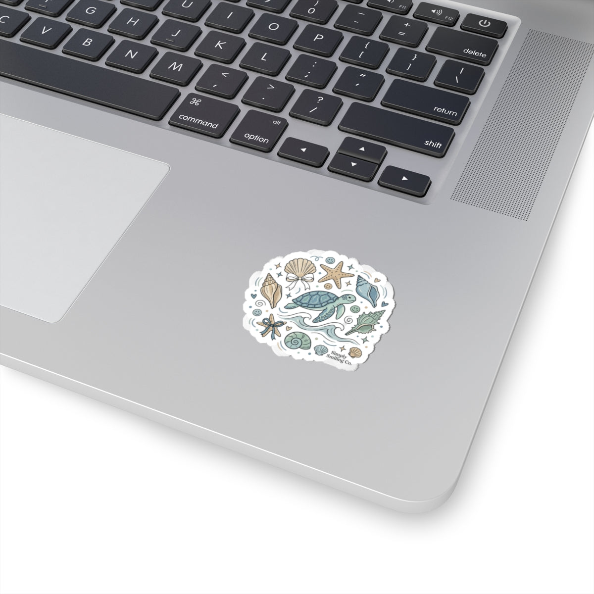 Sea Turtle Coastal Sticker | ocean aesthetic, pastel seafoam