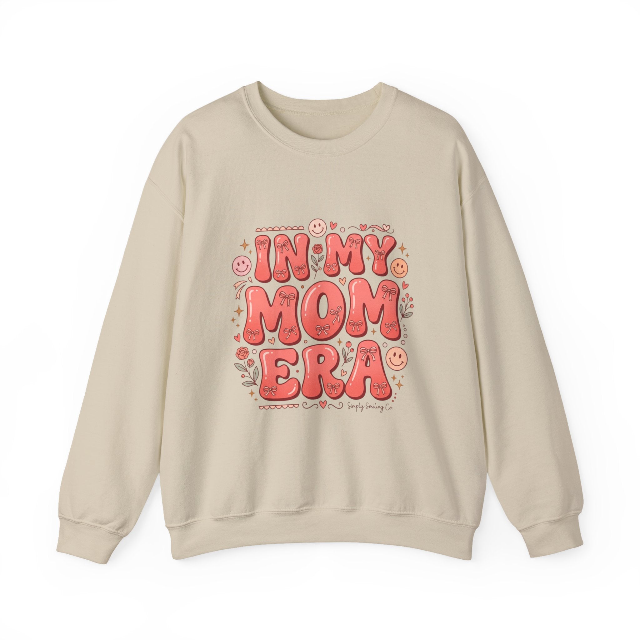 Mom Era Crewneck Sweatshirt — "In My Mom Era" Retro Graphic