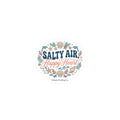 Salty Air Happy Heart Kiss-Cut Stickers | coastal aesthetic, seafoam blue