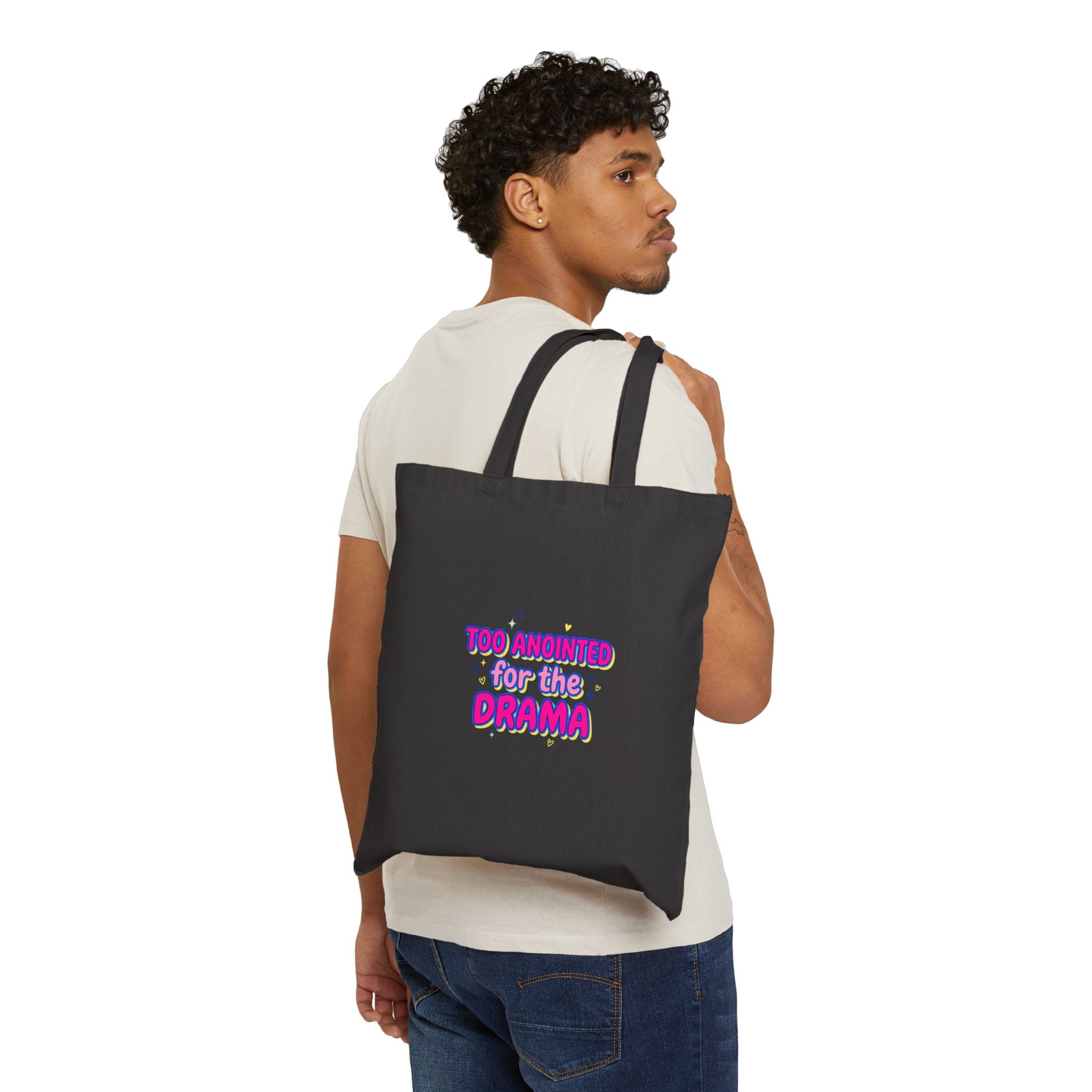 Too Anointed for the Drama Tote, Gen Z Sassy Typography, Snarky Coquette Aesthetic