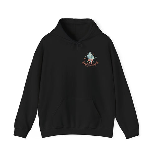 Coastal Shell Collage Hoodie | ocean aesthetic, sea breeze