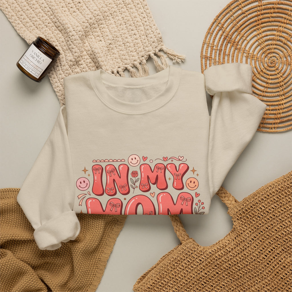 Mom Era Crewneck Sweatshirt — "In My Mom Era" Retro Graphic