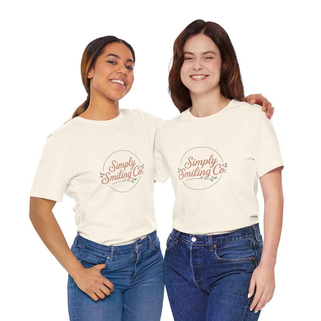 Simply Smiling Co. Tee | Gen Z sassy, coquette minimalist type