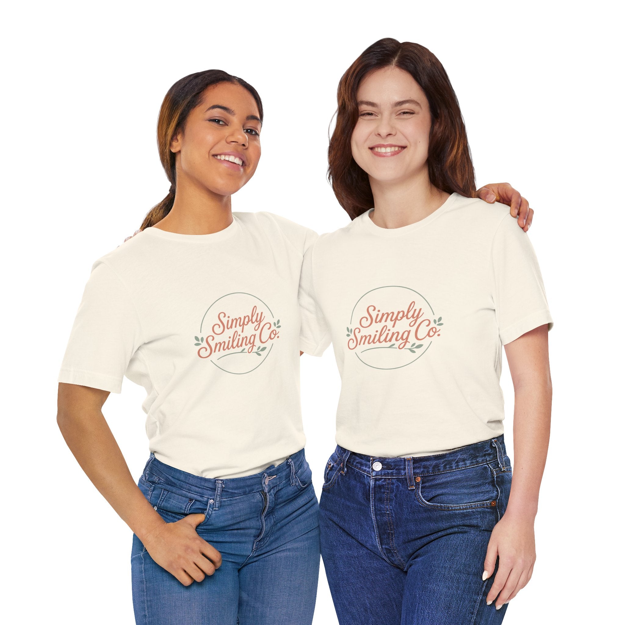 Simply Smiling Co. Tee | Gen Z sassy, coquette minimalist type