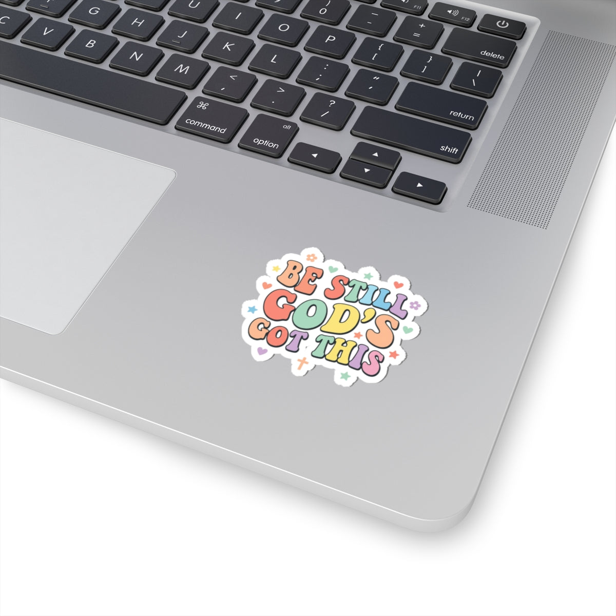 Be Still God's Got This Sticker | Christian Encouragement, Pastel Retro Groovy Scripture