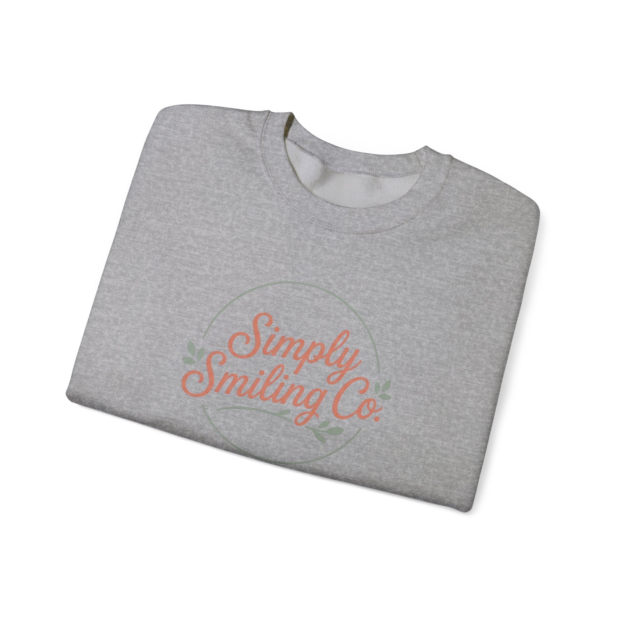 Simply Smiling Co. Crewneck Sweatshirt | Gen Z sassy, minimalist type