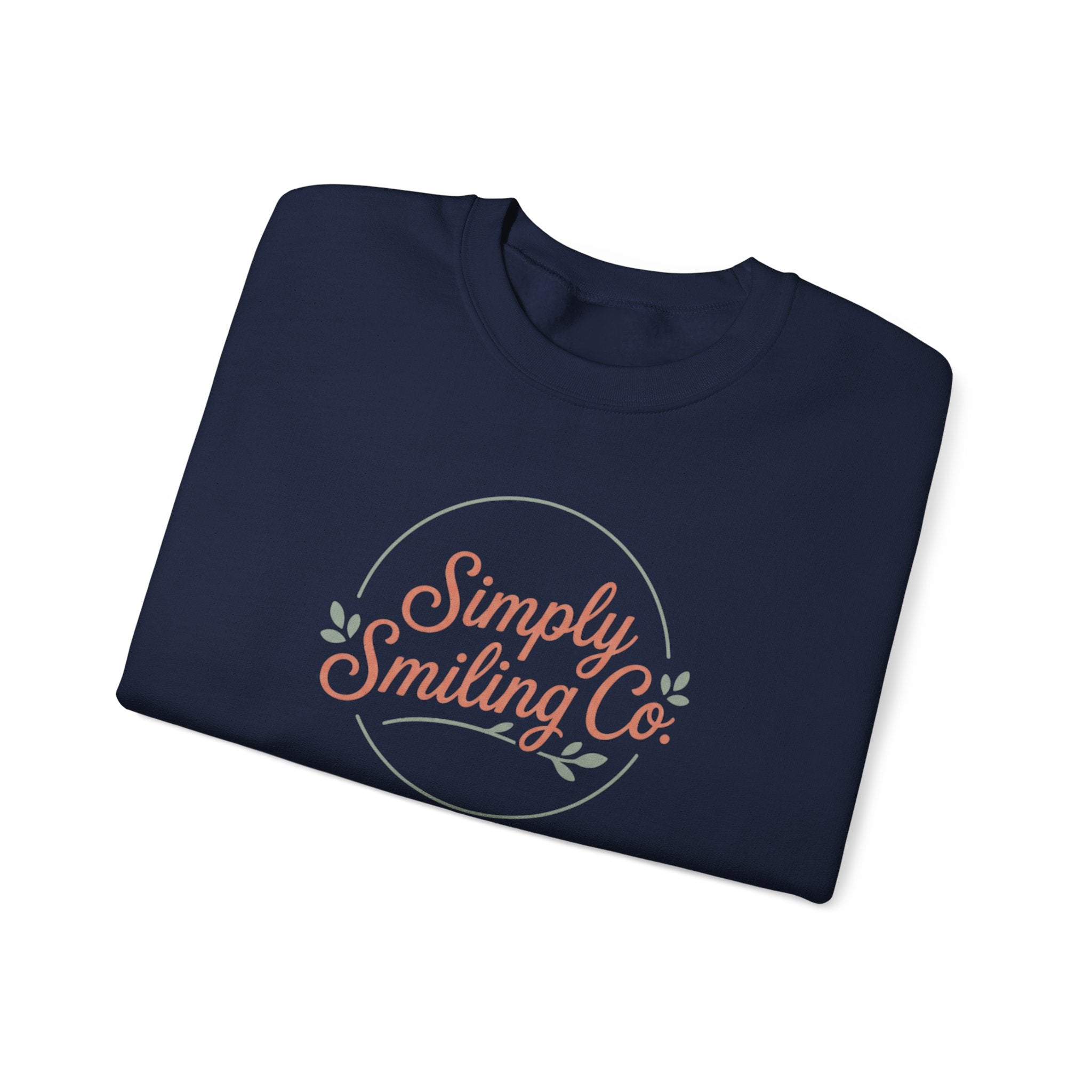 Simply Smiling Co. Crewneck Sweatshirt | Gen Z sassy, minimalist type