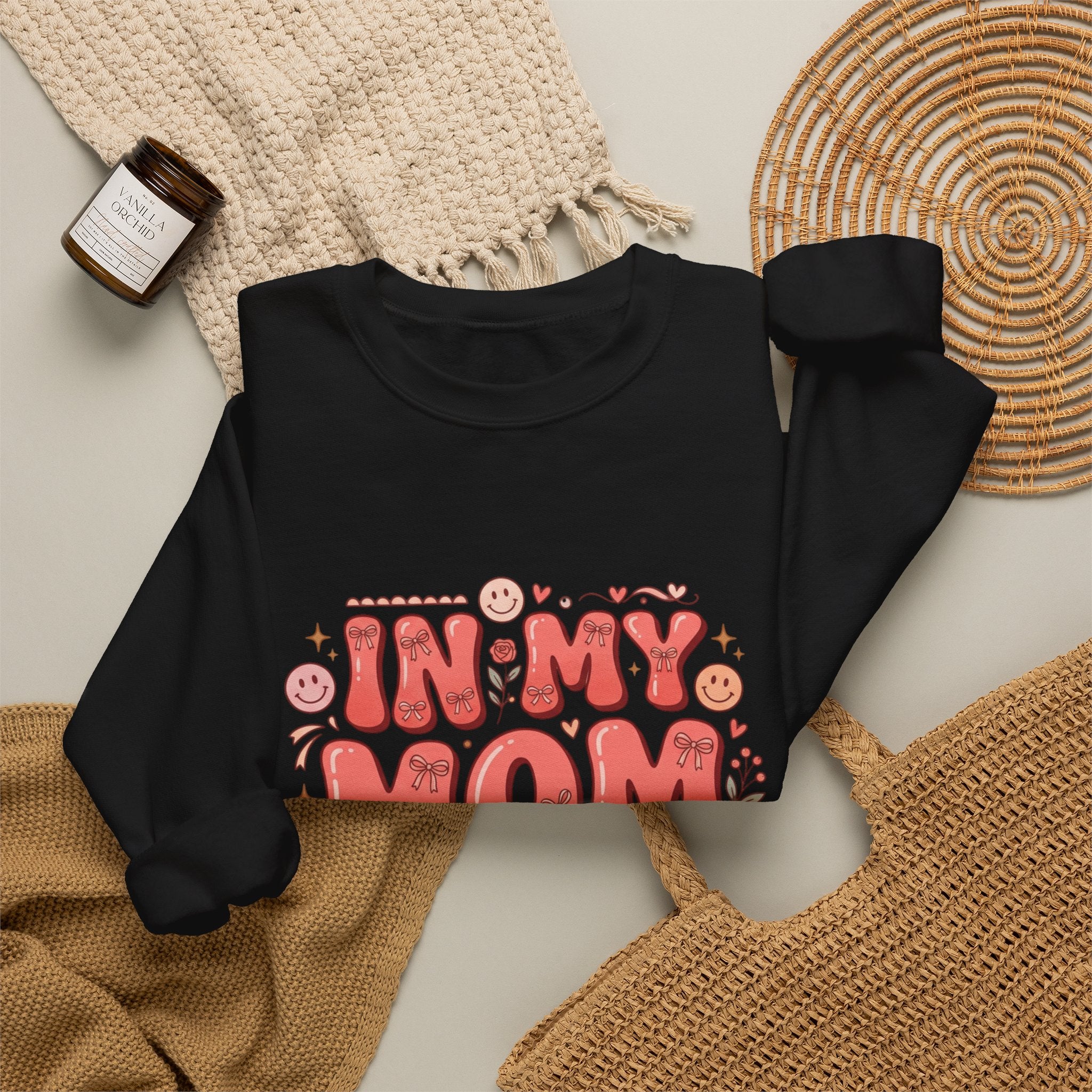 Mom Era Crewneck Sweatshirt — "In My Mom Era" Retro Graphic