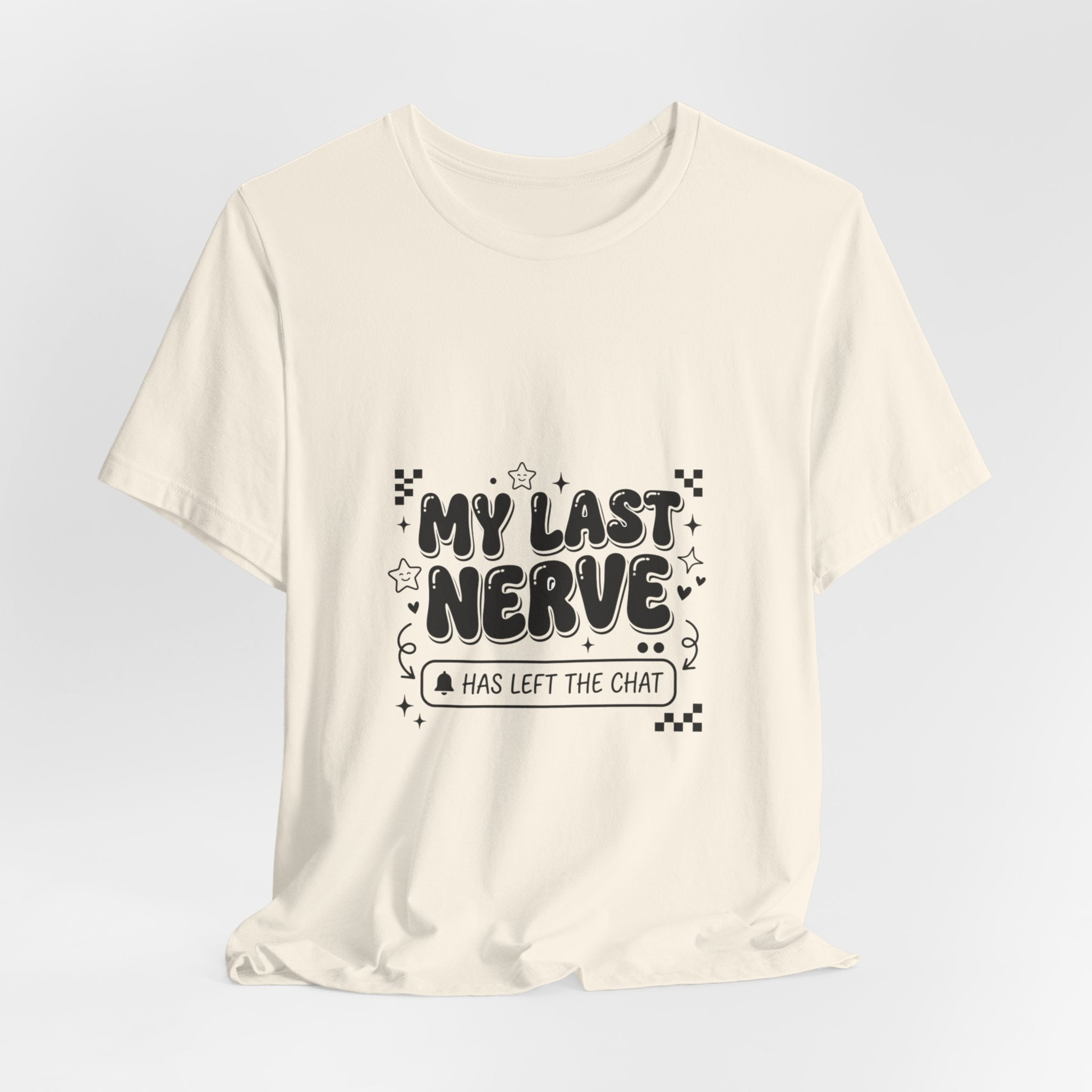 My Last Nerve T‑Shirt | Gen Z Sassy Sarcastic Typography, Coquette Aesthetic
