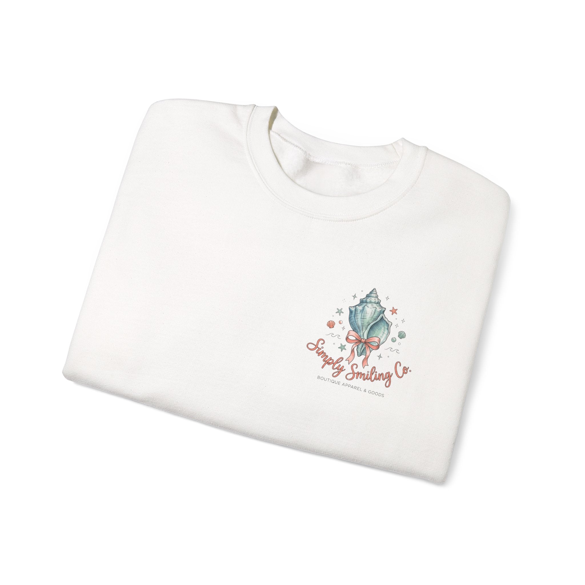 Seaside Shells Crewneck Sweatshirt | coastal aesthetic, sea breeze