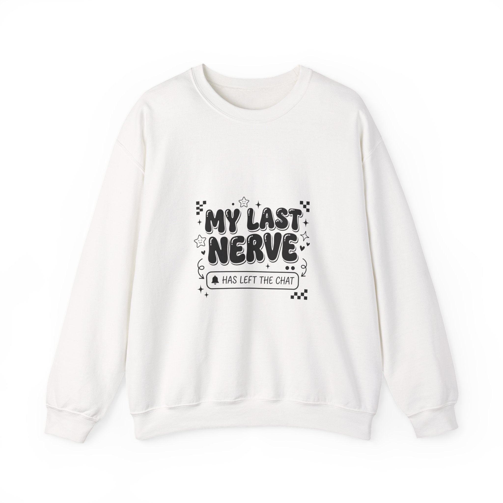 My Last Nerve sweatshirt | Sassy Gen Z sarcastic typography, coquette aesthetic