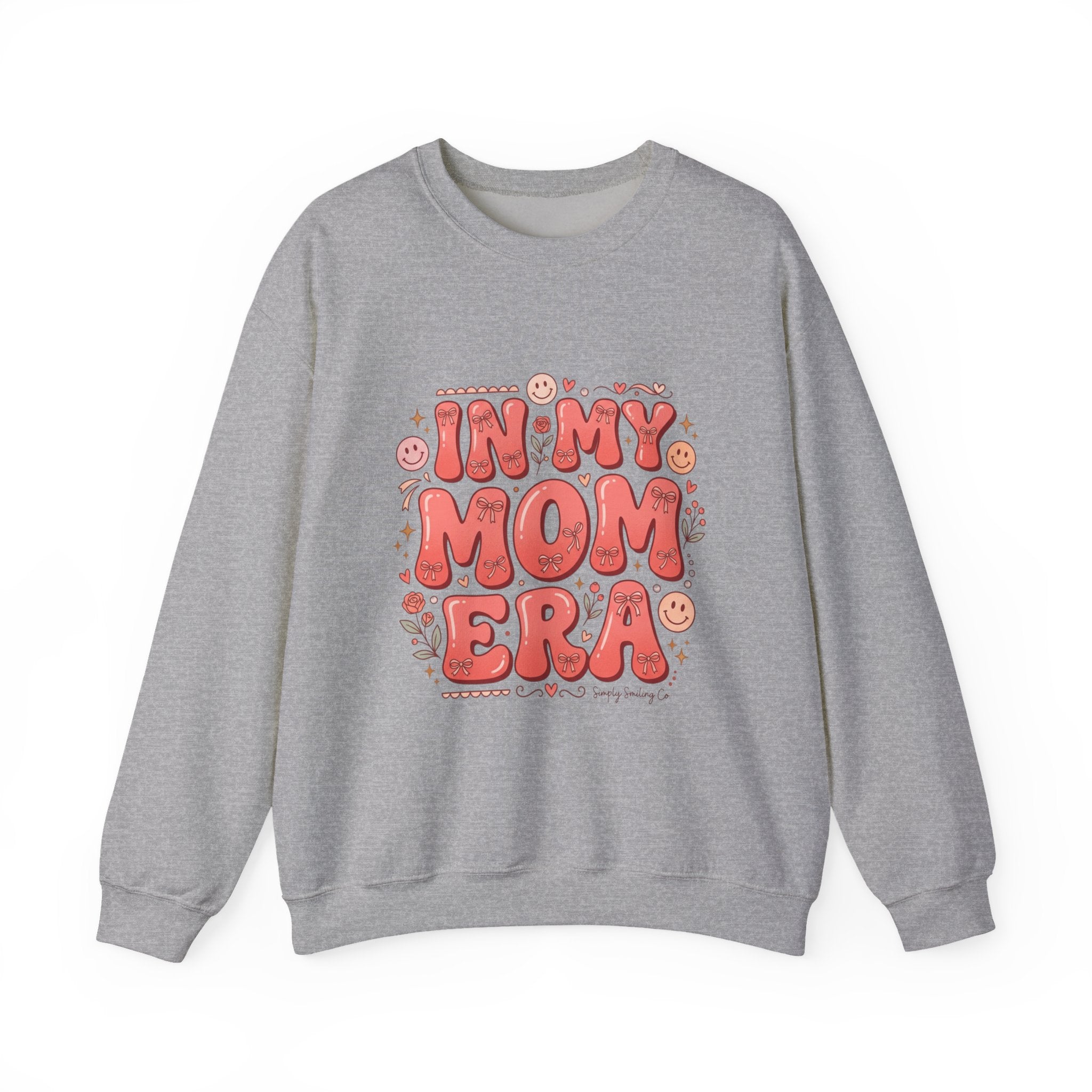 Mom Era Crewneck Sweatshirt — "In My Mom Era" Retro Graphic
