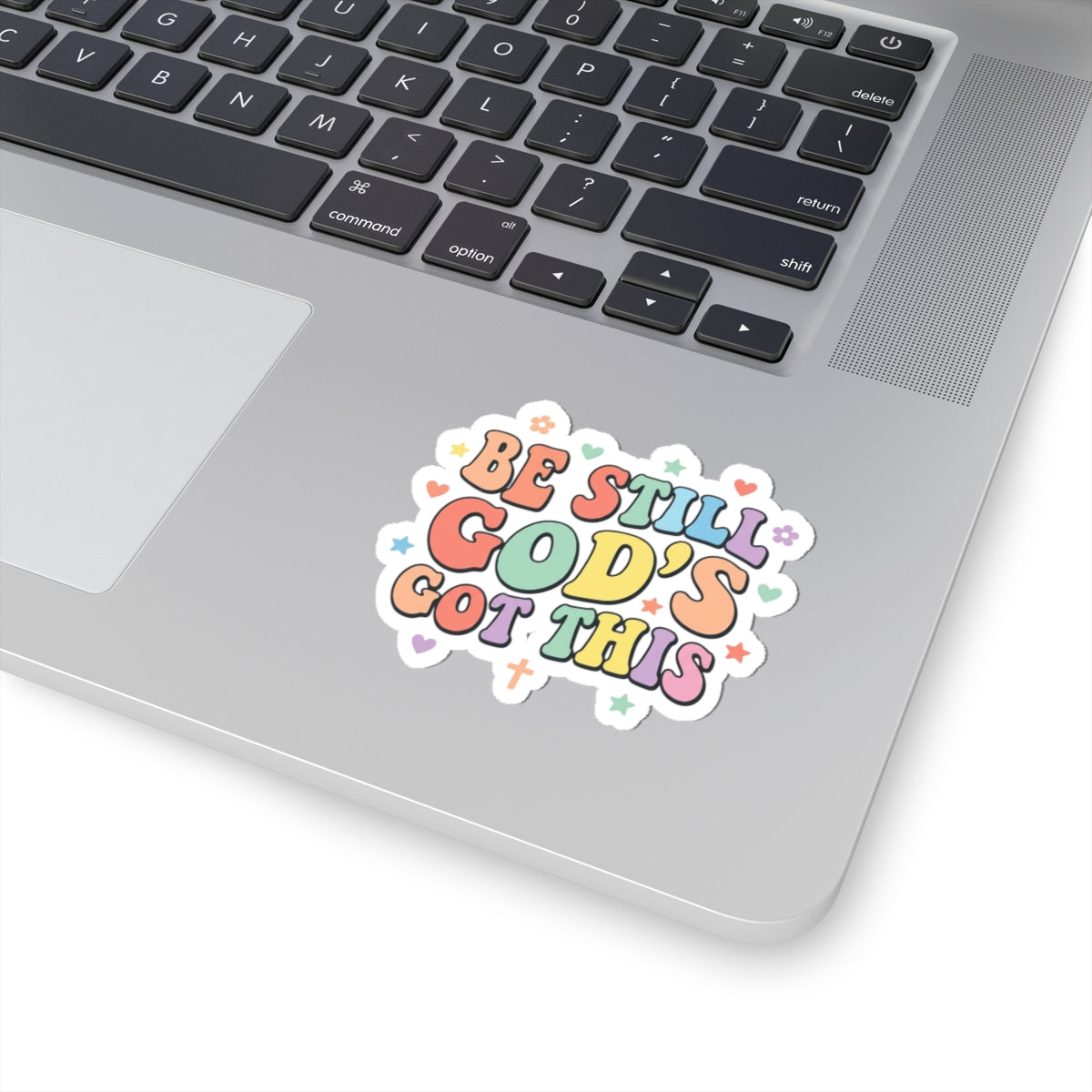 Be Still God's Got This Sticker | Christian Encouragement, Pastel Retro Groovy Scripture