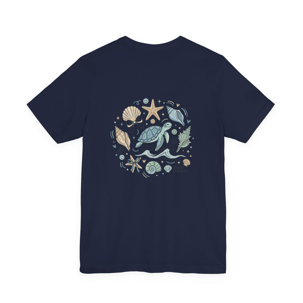 Sea Turtle Shells Tee | coastal aesthetic, pastel blue sea breeze