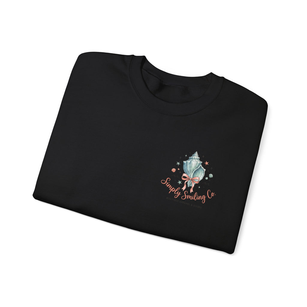 Seaside Shells Crewneck Sweatshirt | coastal aesthetic, sea breeze