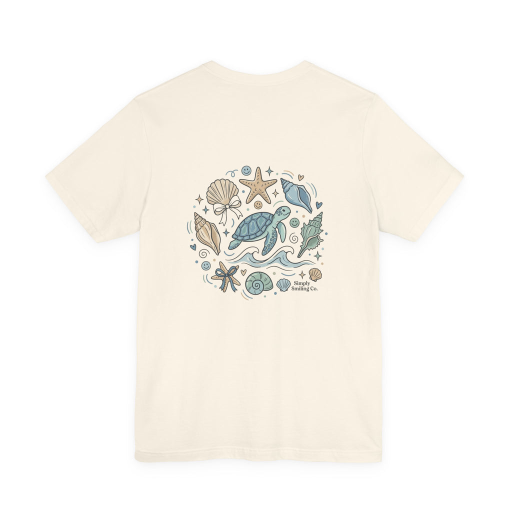 Sea Turtle Shells Tee | coastal aesthetic, pastel blue sea breeze