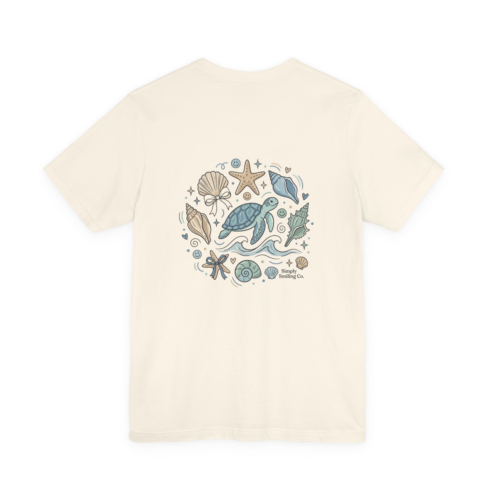 Sea Turtle Shells Tee | coastal aesthetic, pastel blue sea breeze