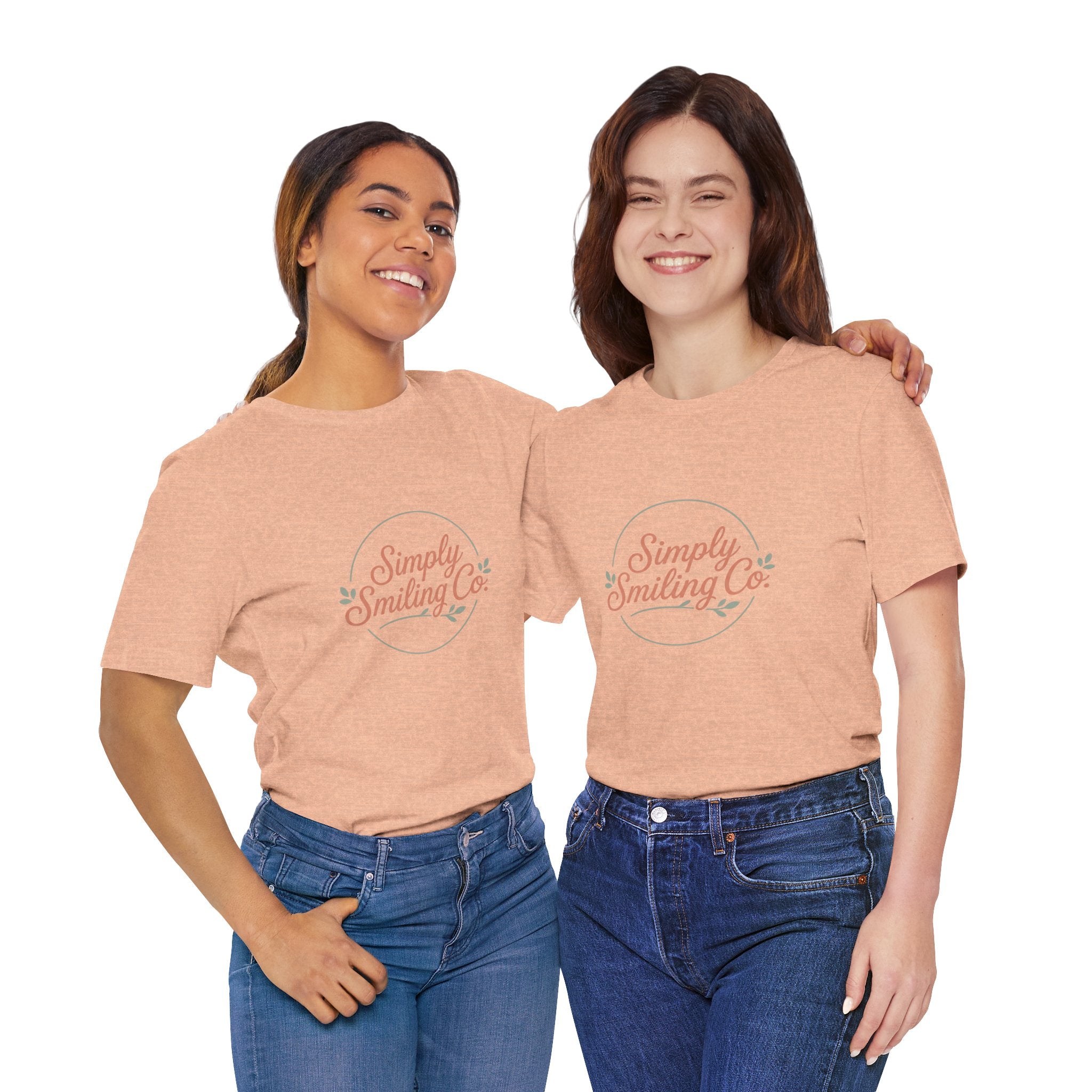 Simply Smiling Co. Tee | Gen Z sassy, coquette minimalist type