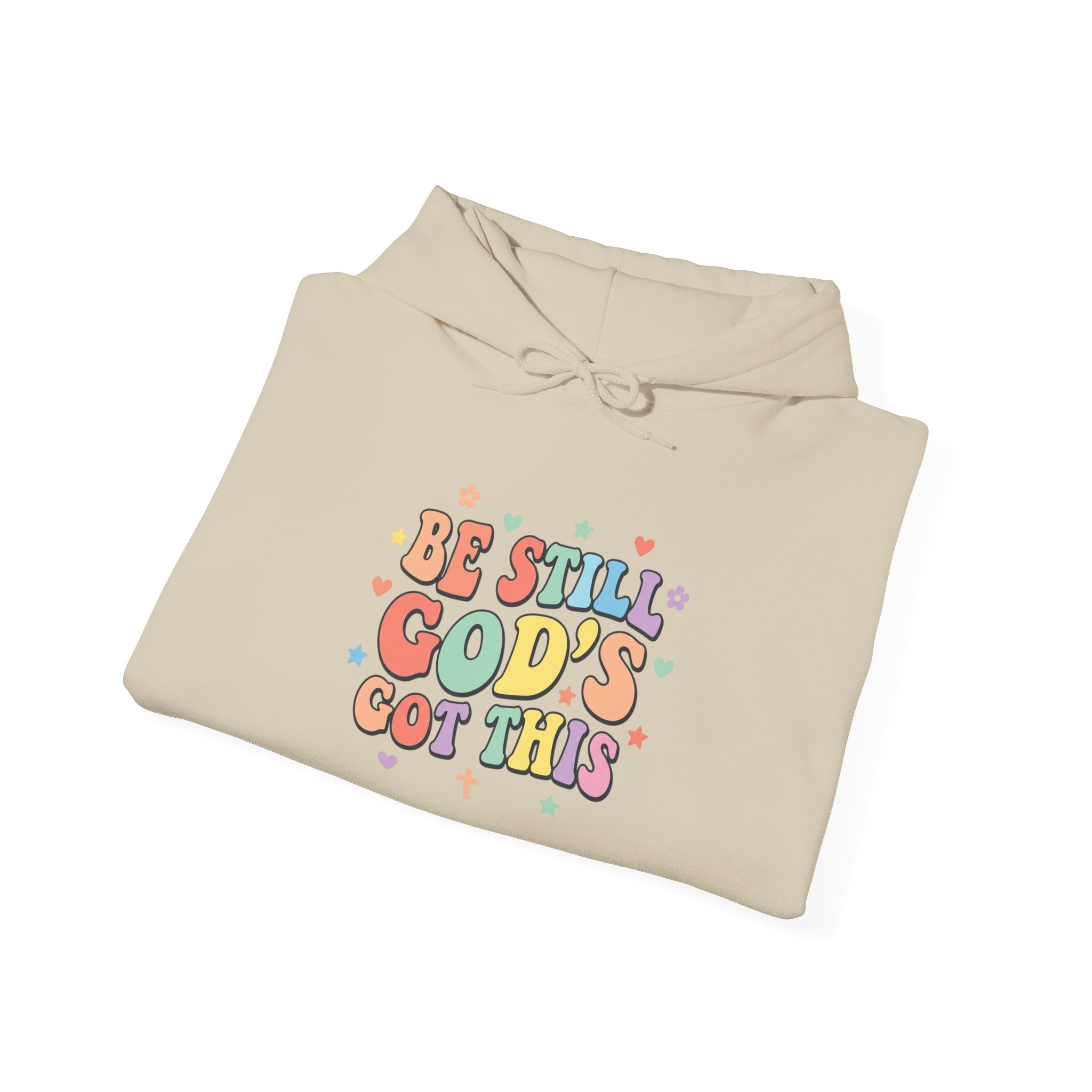 Be Still God’s Got This Hoodie | Christian encouragement, pastel groovy faith