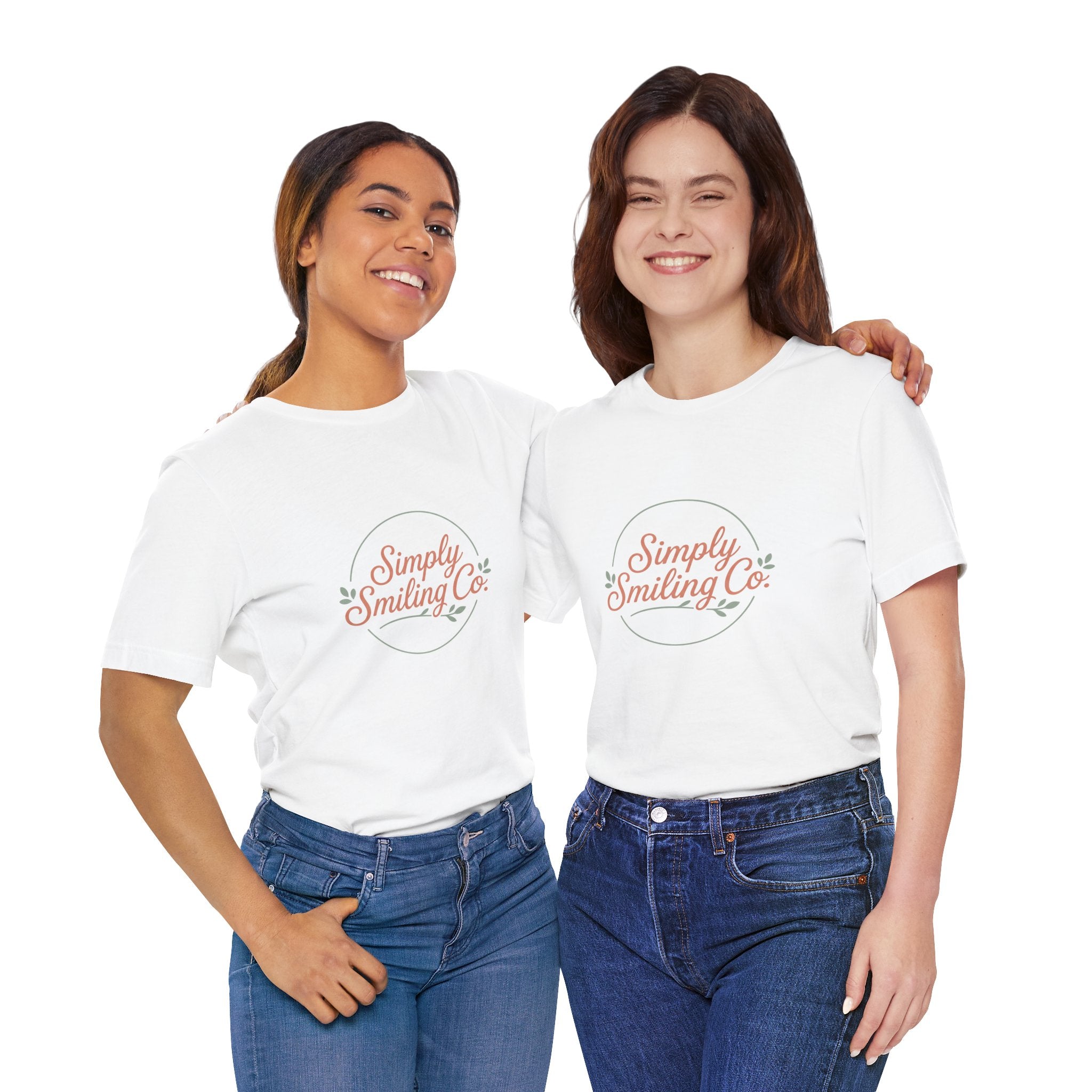 Simply Smiling Co. Tee | Gen Z sassy, coquette minimalist type