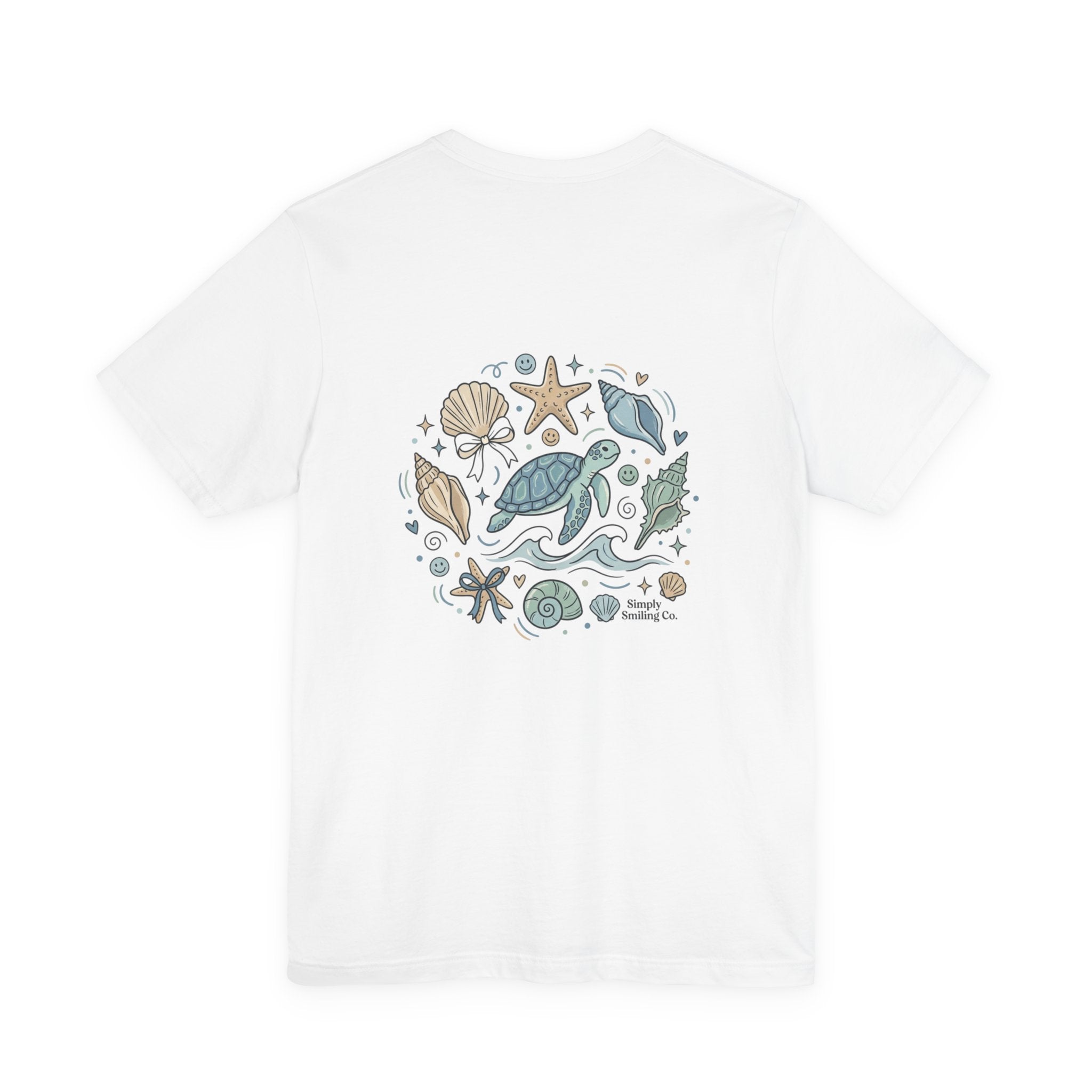Sea Turtle Shells Tee | coastal aesthetic, pastel blue sea breeze