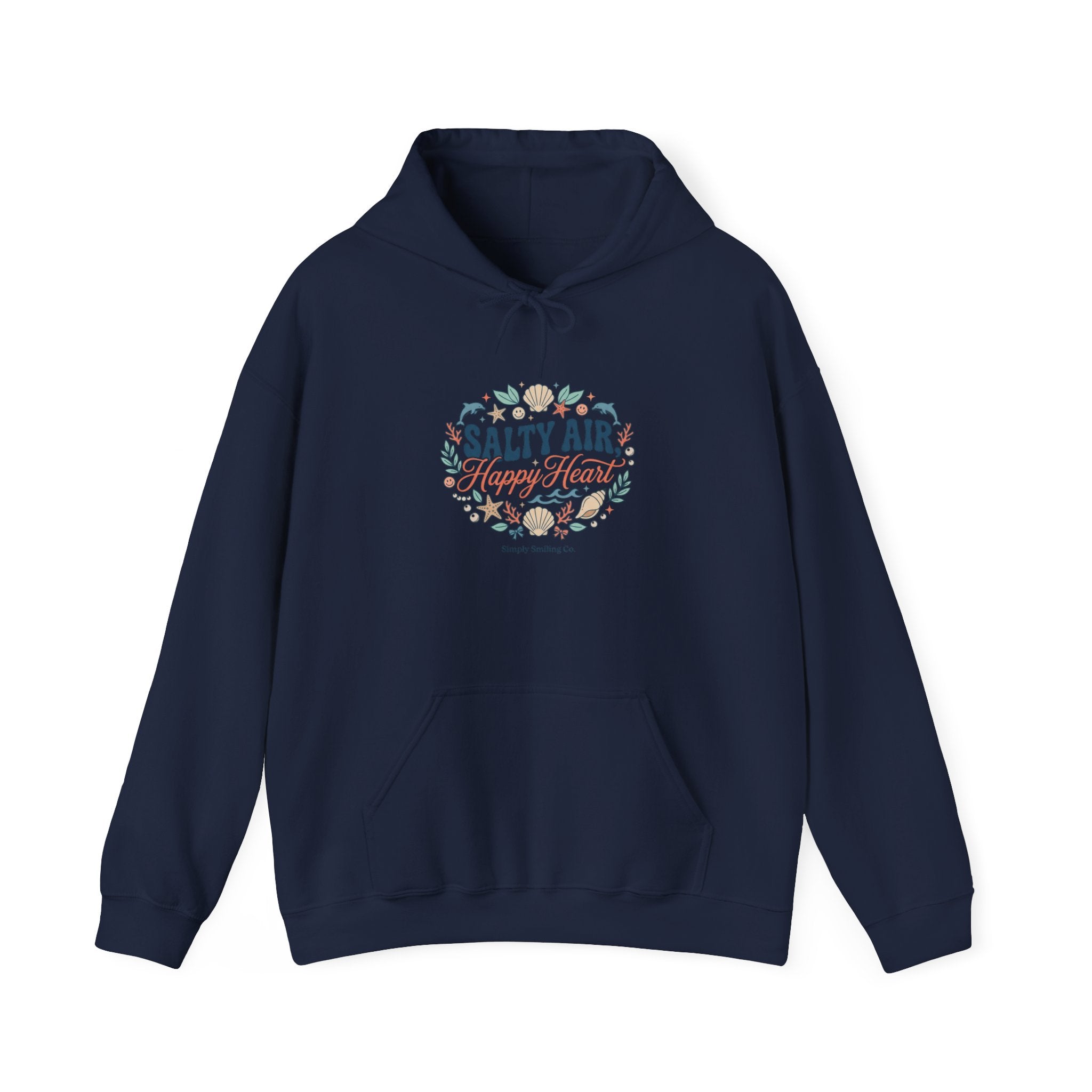 Salty Air coastal aesthetic Hoodie | sea breeze, pastel blue